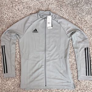 New with tags grey adidas jacket youth size large